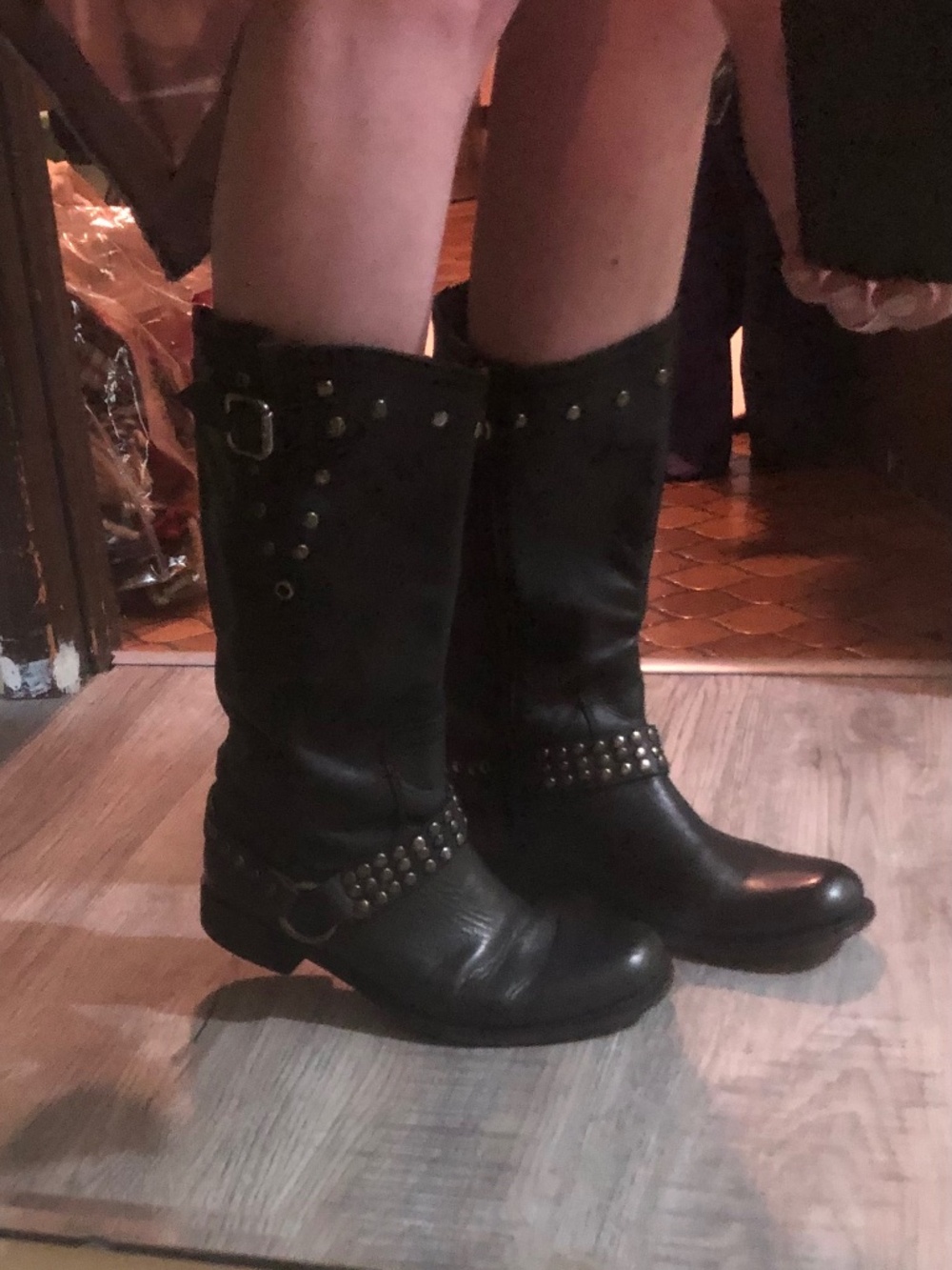 Liberty Black (7.5) Moto Boots